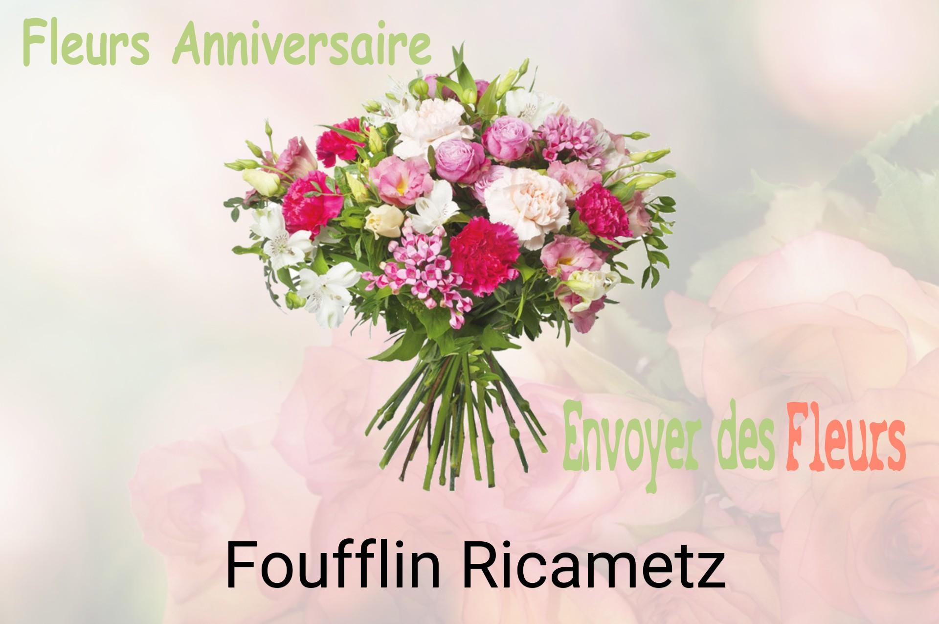 Bouquet de fleurs d’anniversaire livré à Foufflin-Ricametz